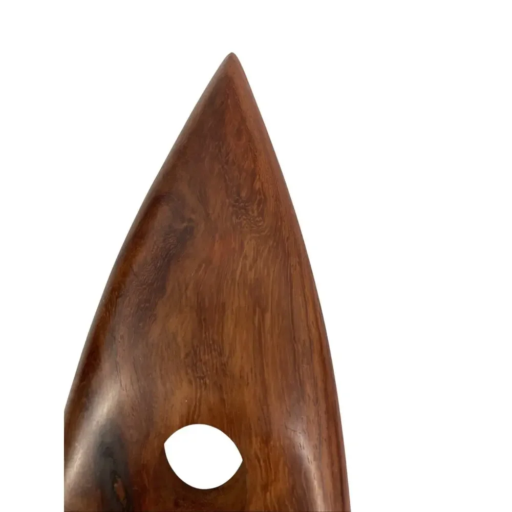 Wooden Self Balancing Wine Bottle Support With Built In Cork Coaster